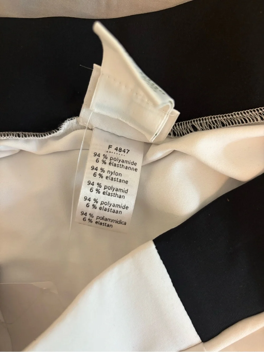 Lacoste White Pleated Tennis Skirt with Black Waist Panel - Picture 6 of 8